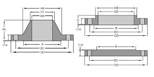 Class 150 Flange Dimensions